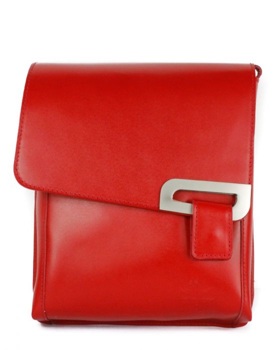 Red Messenger Bag with Long Adjustable Strap