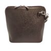 square brown leather messenger bag