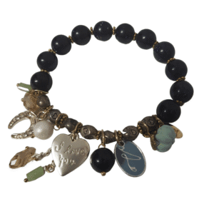 Navy Charm Bracelet