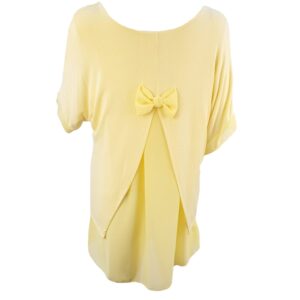 Lemon Bow Back Top