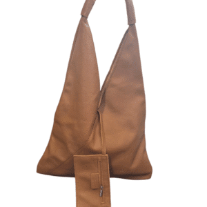 Brown, Leather Slouch Bag