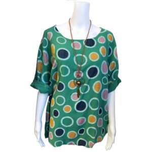 Green Spotty Top