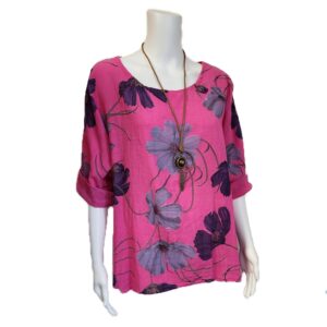 Pink Flower Top