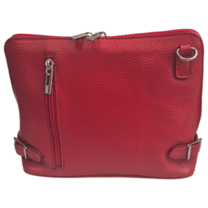Red Leather Messenger Bag