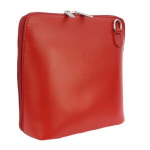Red Leather Messenger Bag