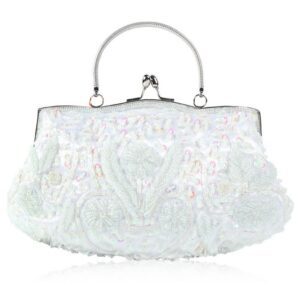 White Beaded Bag