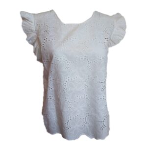 White Embroidery Anglaise Top