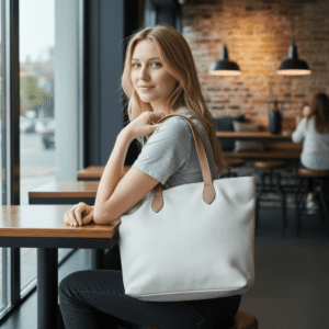 Cream Soft Leather Bag