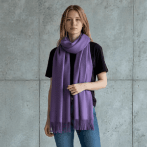 Light Purple Cashmere Mix Scarf
