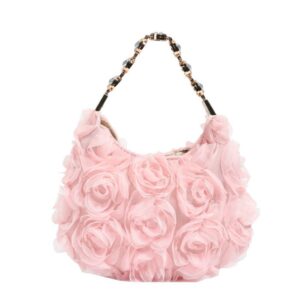 Pink Rosebud Evening Bag