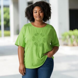 Green Flower Top