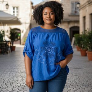 Blue Flower Top