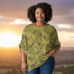 Lime Green Swirl Top