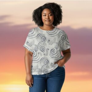 White  Swirl Top